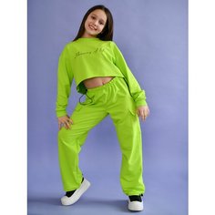 Костюм спортивный LikeRostik, размер 122, салатовый