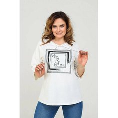 Футболка Натали, размер 46, молочный, молочный Natali