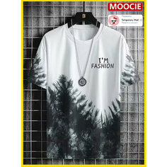 Футболка MOOCIE, размер L, белый мрамор