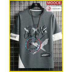 Футболка MOOCIE, размер 2XL, серый меланж