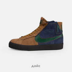 Кеды NIKE Blazer, размер 45.5 EU, коричневый