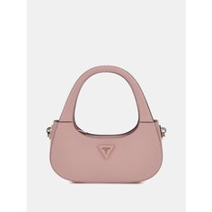 Сумка тоут GUESS, фактура зернистая, матовая, розовый