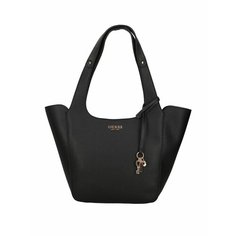 Сумка GUESS, фактура зернистая, черный