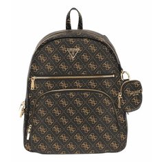 Рюкзак GUESS, фактура зернистая, коринчевый