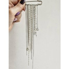 Брошь ЛЕТО JEWELRY, кристалл, 1 шт., прозрачный