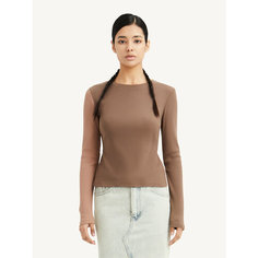 Лонгслив MUTED ERROR, размер M, , Шоколадный