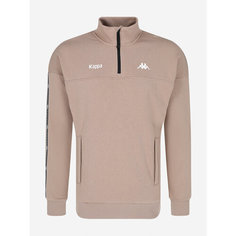 Толстовка Kappa Authentic Small Banda Mens Knitted Jumpers Half Zip, размер 48/50, , бежевый