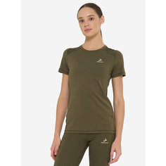 Футболка Demix W D Running Trail SS T-shirt, размер 44, милитари