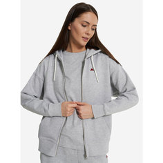Толстовка Robe di Kappa Robe Di Kappa Womens Hooded knitted jumpers full zip, размер 46/48, , светло-серый