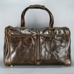Сумка дорожная Mantica, 35 л, 25х29х48 см, ручная кладь, темно-коричневый