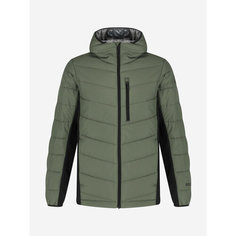 Куртка OUTVENTURE Hiking Mens Padded Jacket, размер 54, черный/зеленый