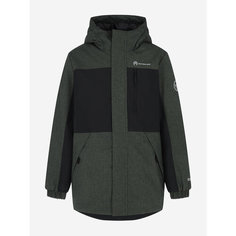 Куртка OUTVENTURE Travel Boys Padded Jacket, размер 164/170, зеленый/черный