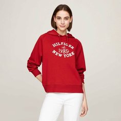 Худи TOMMY HILFIGER Varsity Logo Embroidery Hoody, размер XS, , красный
