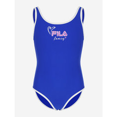 Пляжный комплект Fila Girls Swimsuit, размер 152, синий