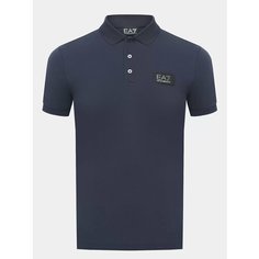 Поло EA7 EMPORIO ARMANI, размер XXL, темно-синий