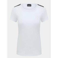 Футболка EA7 EMPORIO ARMANI, размер XS, белый