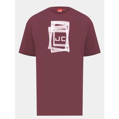 Футболка JUST CLOTHES, размер 48, бордовый