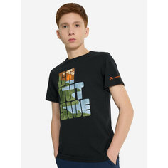 Футболка OUTVENTURE Travel Boys Short sleeve T-shirt, размер 146/152, черный