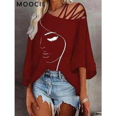 Майка MOOCIE, размер M, бордовый