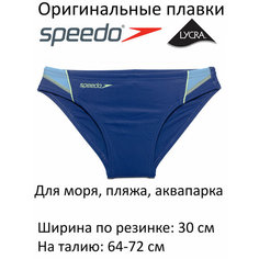 Плавки Speedo, размер 10-12 лет (талия 64-72 см), cиний