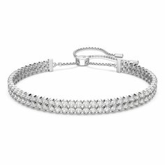 Браслет SWAROVSKI, кристаллы Swarovski, светло-розовый