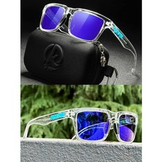 Солнцезащитные очки , синий, бесцветный Enduro Store