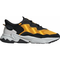 Кроссовки adidas Ozweego, полнота F, размер 8 UK, черно-оранжевый
