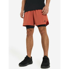 Шорты Demix M D Training GYM Shorts 2 in 1, размер 56/58, оранжевый