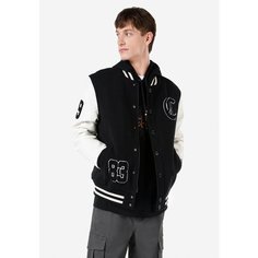 Бомбер COLINS Regular Fit, размер L, черный