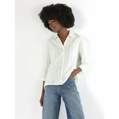 Блуза COLINS Regular Fit, размер XS, зелeный