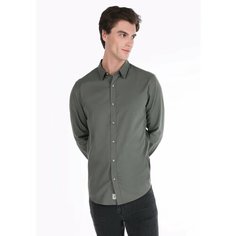Рубашка COLINS Slim Fit, размер S, хаки