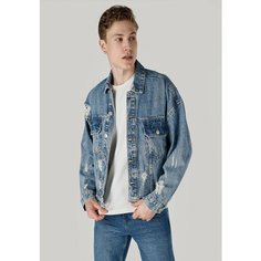 Куртка джинсовая COLINS 141 LUKE Oversize Fit, размер XXL, синий
