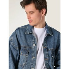 Куртка джинсовая COLINS 141 LUKE Oversize Fit, размер XXL, синий