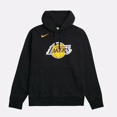 Толстовка NIKE NBA Los Angeles Lakers Club Hoodie, размер S, , черный