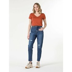 Джинсы COLINS 896 MARIA Mom Fit, размер 25/30, cиний