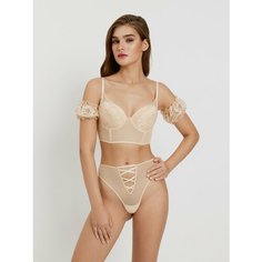 Комплект бюстгальтеров infinity lingerie, размер 80C, золотистый