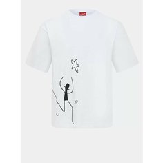 Футболка JUST CLOTHES, размер 56, белый