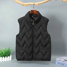Жилет , размер 5XL, черный Нет бренда