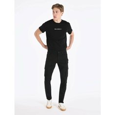 Джинсы карго COLINS Slim Fit, размер 27/32, черный
