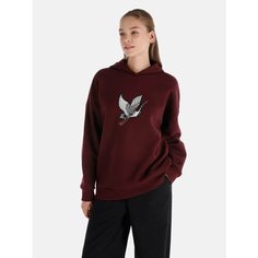 Худи COLINS Comfort Fit, размер XS/S, , бордовый