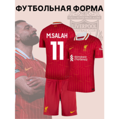 Футболка спортивная Мо Салах Ливерпуль Mo Salah детская, размер 28, красный Нет бренда