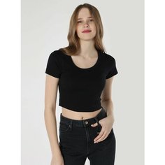 Футболка COLINS Slim Fit, размер S, черный