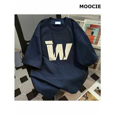 Футболка MOOCIE, размер S, темно-синий/синий