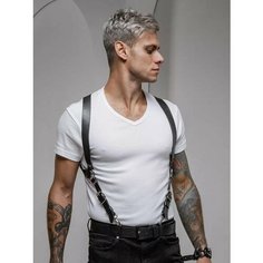 Подтяжки ПодКожей для мужчин, размер L/XL, черный
