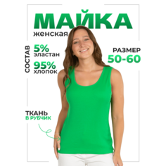 Майка N.O.A. Майка женская артикул 31906-1, 1 шт., размер 50, зелёный NOA