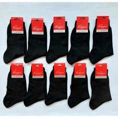 Носки 100Cotton Носки, комплект, 10 пар, размер 29, черный