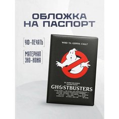 Обложка для паспорта STICKERBOSS, черный/красный