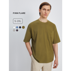Футболка FINN FLARE с коротким рукавом, размер XL(182-108-98), хаки