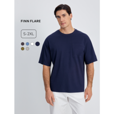 Футболка FINN FLARE с коротким рукавом, размер 2XL(188-112-102), темно-синий