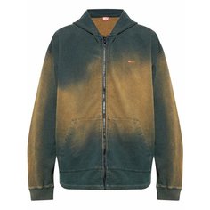 Худи DIESEL S-Blaxt-Hood-Zip, размер S, , зелёный